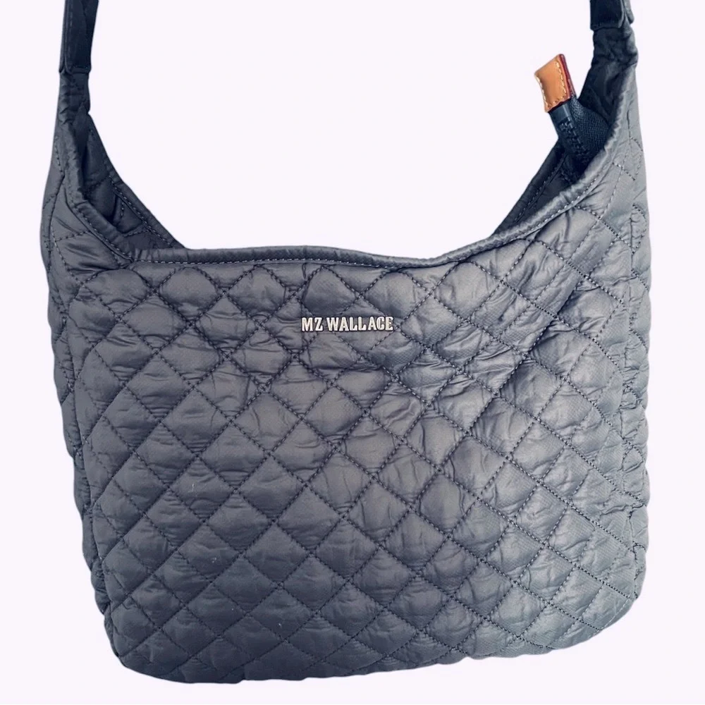MZ Wallace Quilted Crossbody Bag in Taupe - Picture 10 of 16
